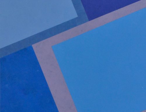Composition With Blue Acrylic On Canvas 505x405mm